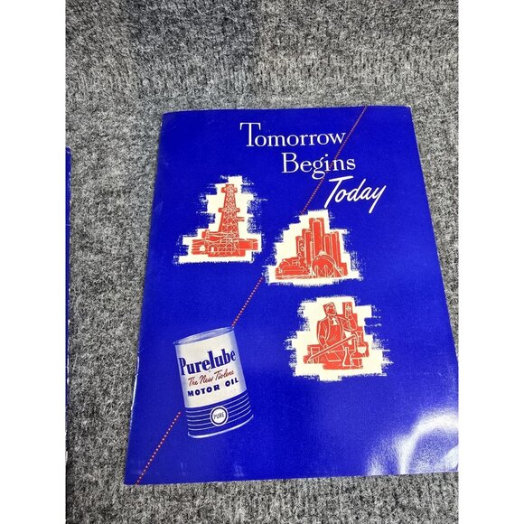 Pure Oil Company Advertising Car Dealer Brochure Catalog 40s 50s Tomorrow Today - Picture 6 of 9